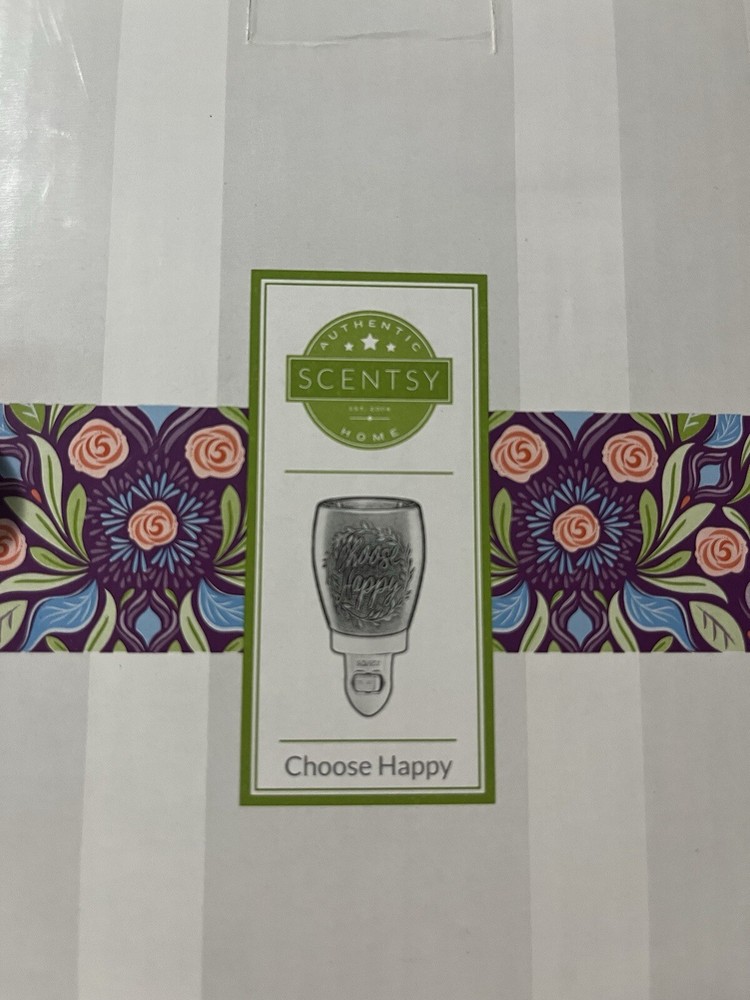 Scentsy Choose Happy Plug-In Wax Warmer for Aromatherapy and Home Fragrance