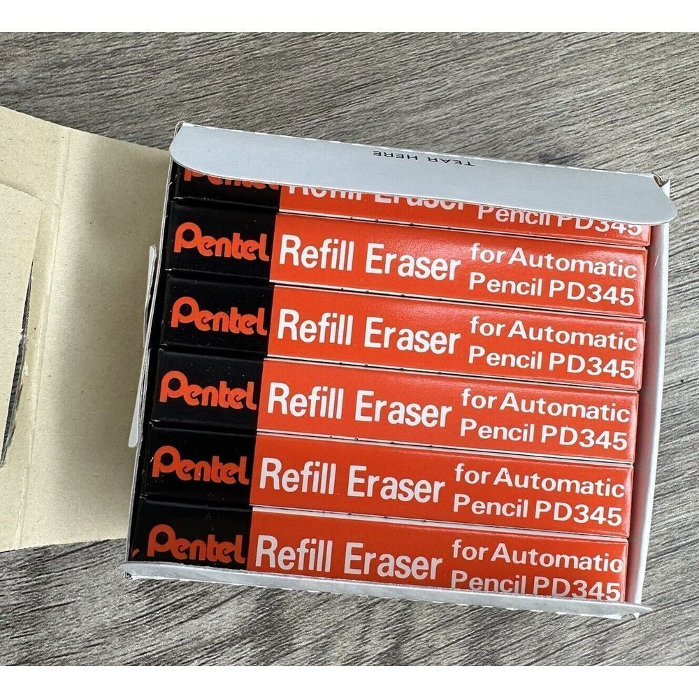 Vintage Pentel Refill Erasers for Automatic Pencil PD345 Erasers Lot of 60 Japan