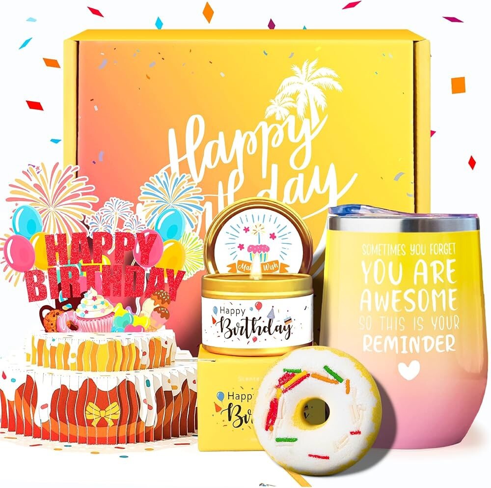 Birthday Gifts for Women, Women Gifts Set | Gift Basket, Friendship Gifts Box...