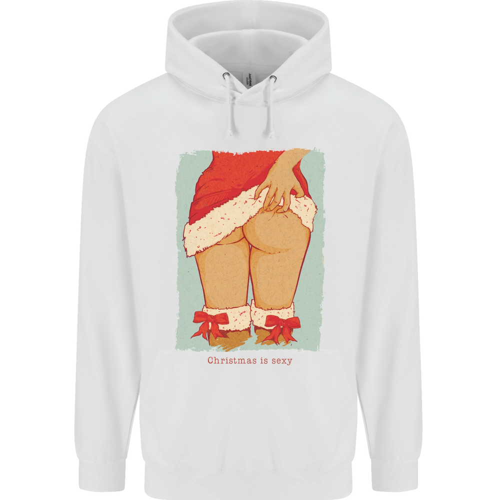 Christmas Is Sexy Funny Santa Xmas Mens 80% Cotton Hoodie