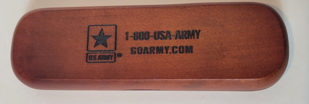 U.S. Army Go Army Wood Pen and Mechanical Pencil Set in Wooden Case