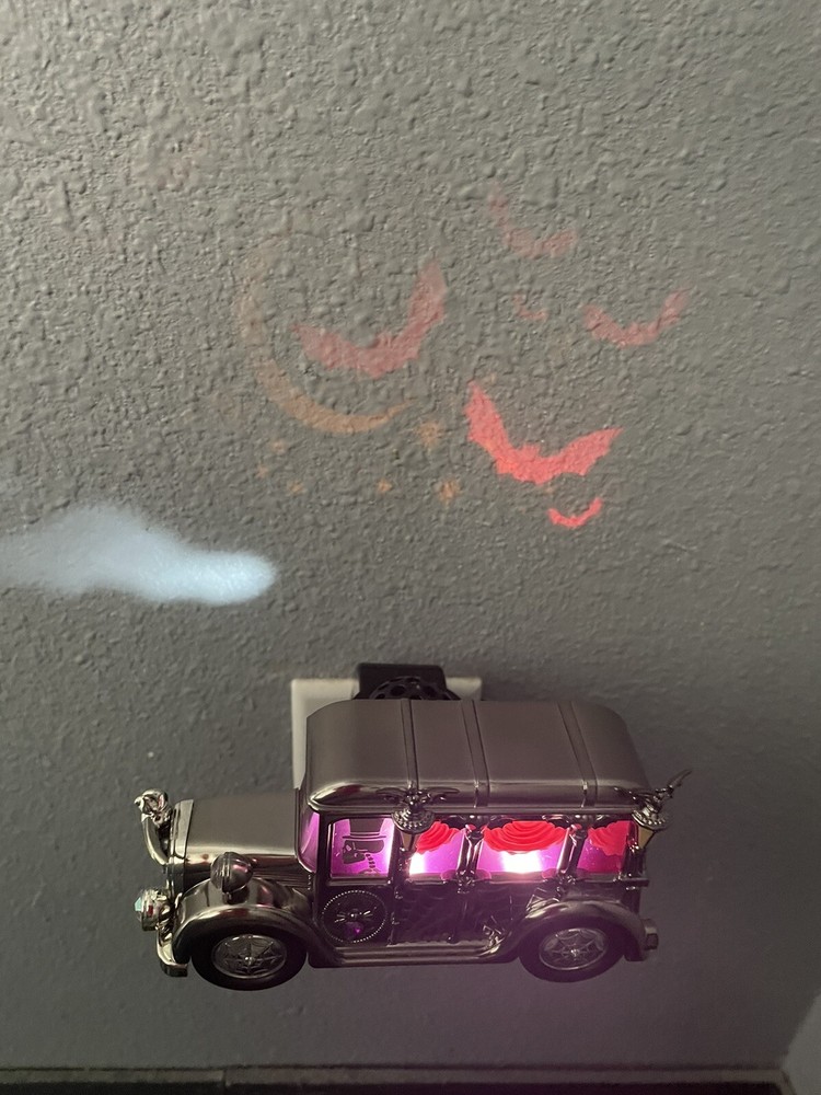 Bath & Body Works Halloween Hearse Light-Up Projector Wallflower Plug In New