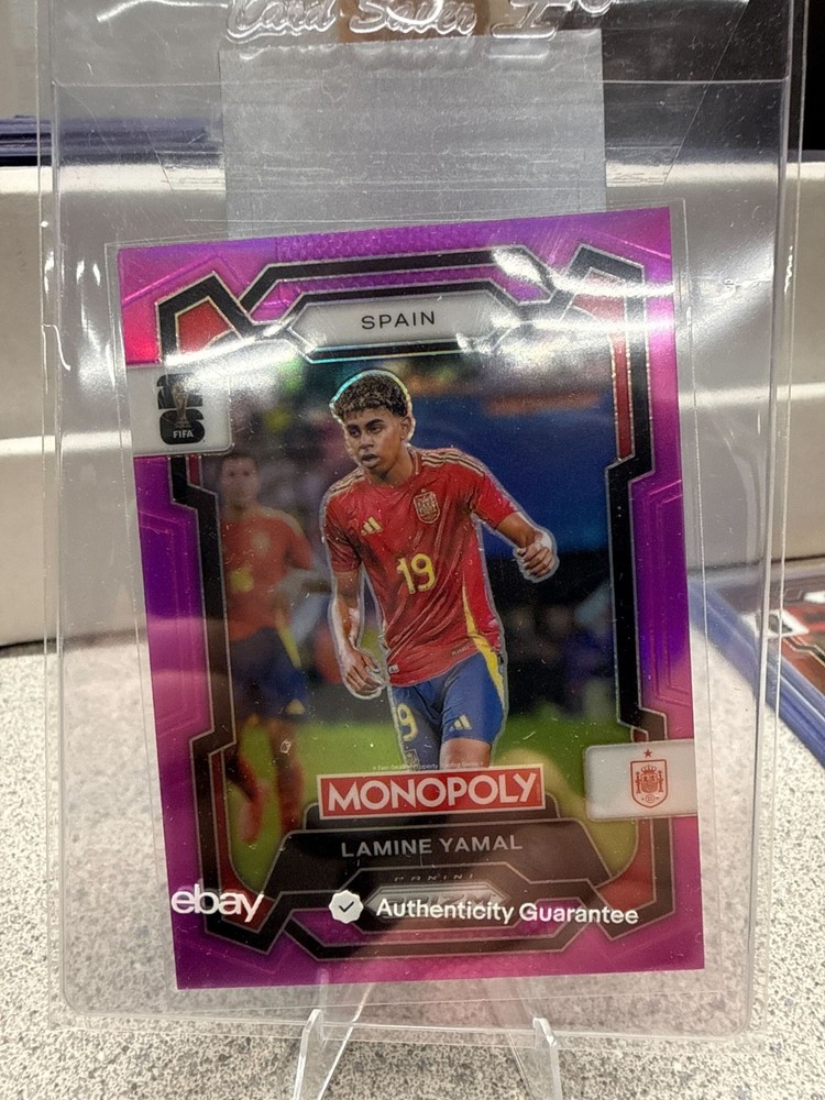 2026 Panini Monopoly Prizm FIFA World Cup #41 Lamine Yamal – Spain, Pink /199