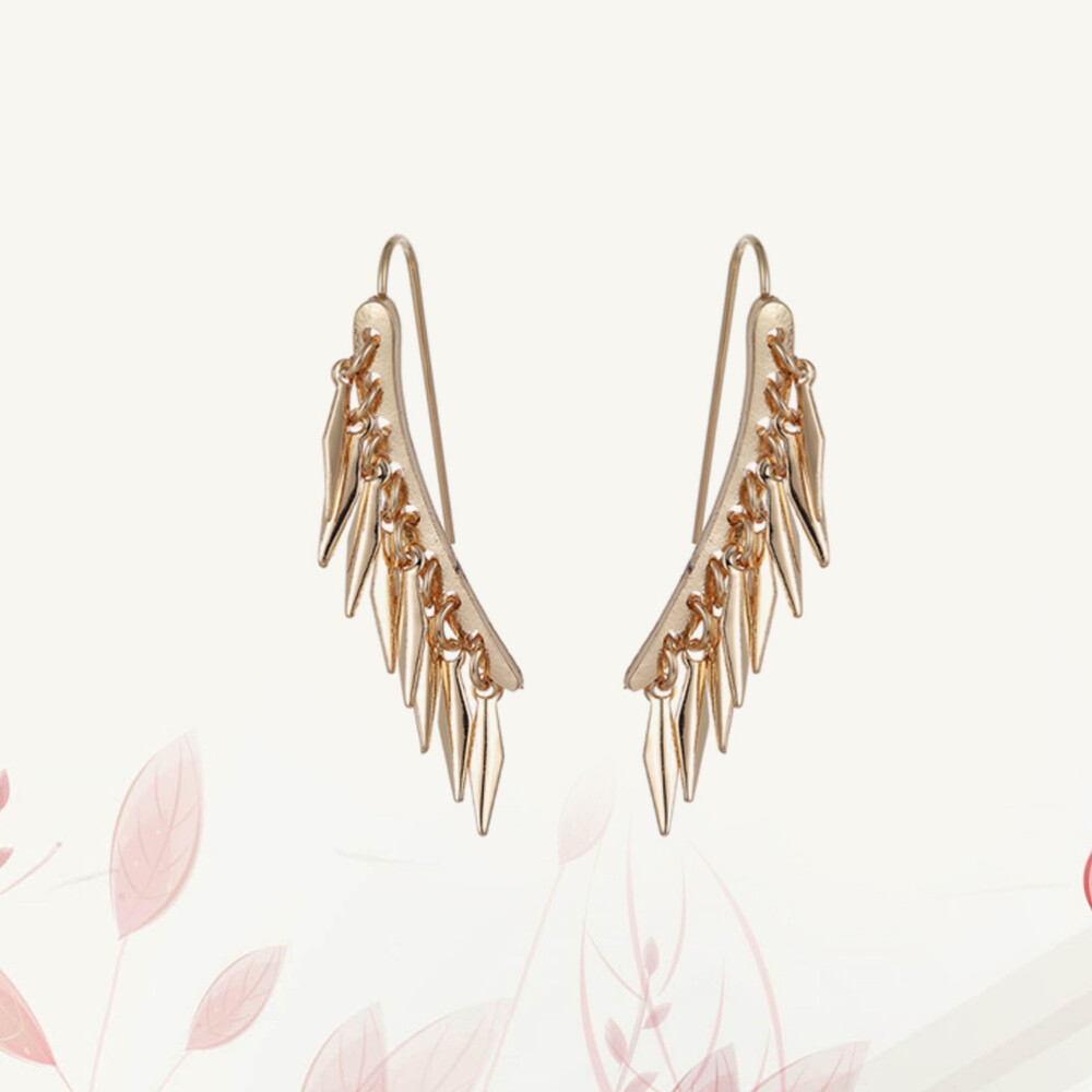 Elegant Ear Stud Western Style Earrings for Women Gold Miss