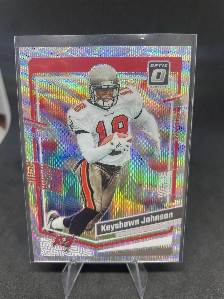 Keyshawn Johnson 2023 Donruss Optic #184 Premium Set Wave #/300 Buccaneers