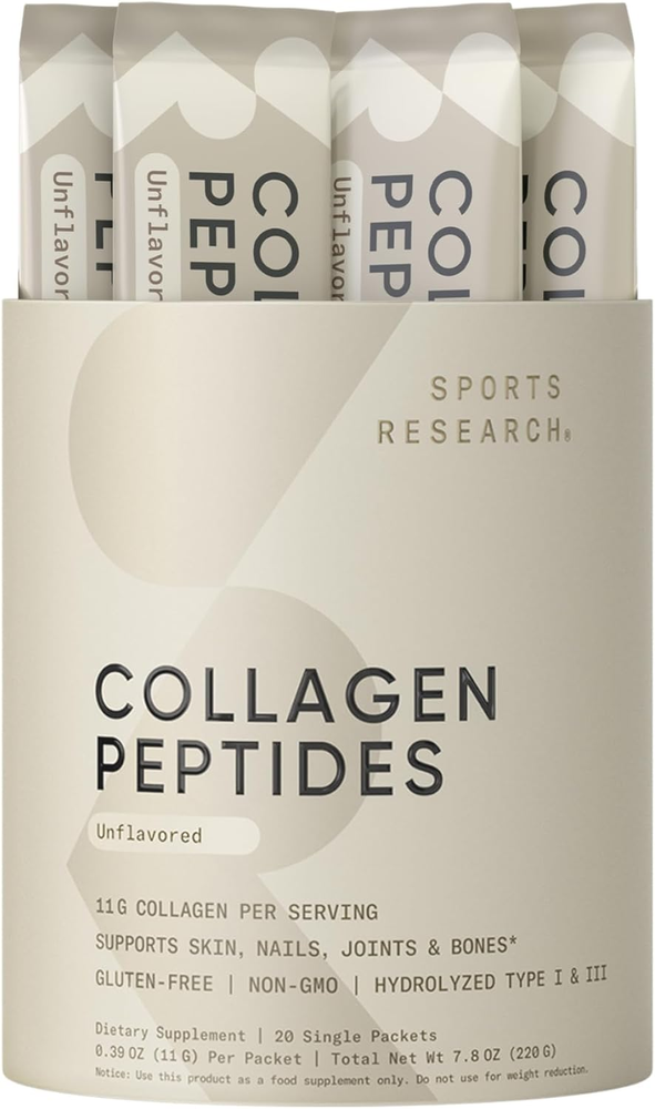 Hydrolyzed Collagen Peptides Powder - Type 1 & 3 Protein Supplement for Skin & Joint Support