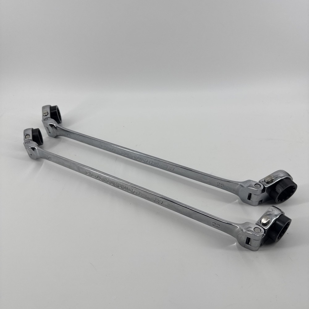 Platinum 2pc XL Double Box MET Large Reversible Ratcheting Spline Wrenches