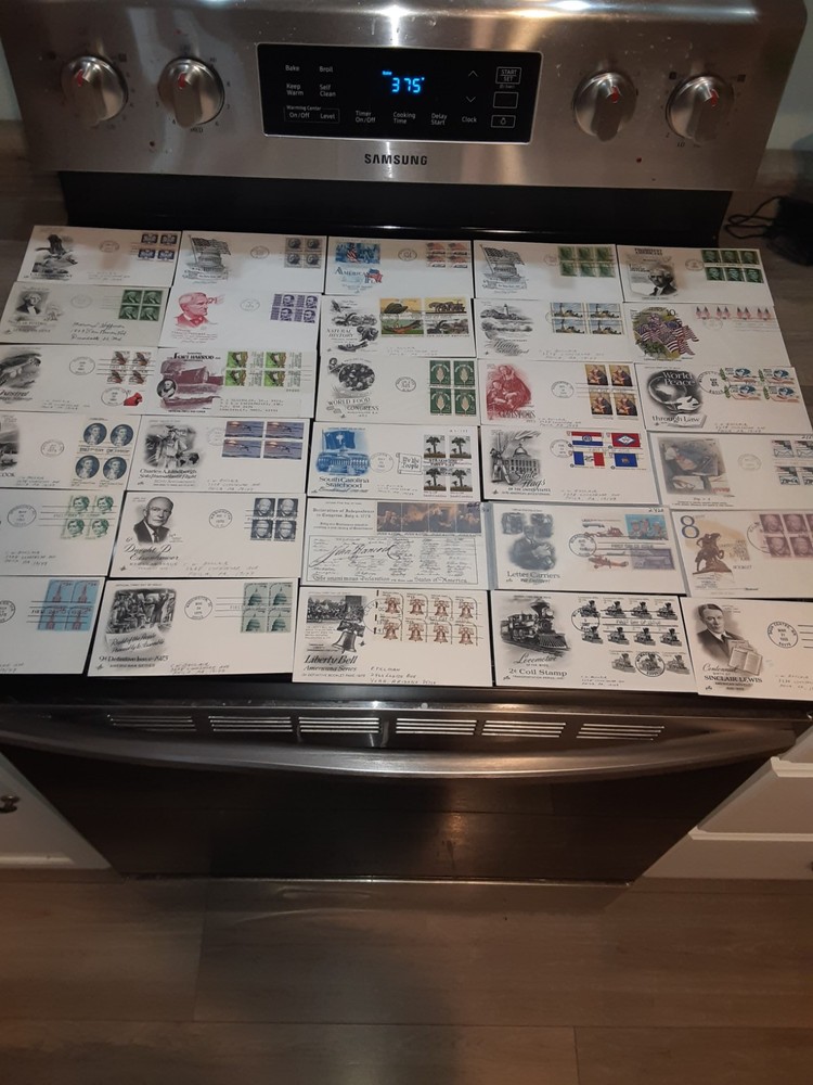 SL 6745/ 30 US FDC's with 4 or More Stamps us stamps collections lots