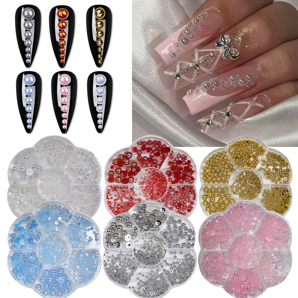 Resin Beads Half Pearl Bead Flat Back Scrapbook Craft 1.5-6mm Flatback Nail Art†