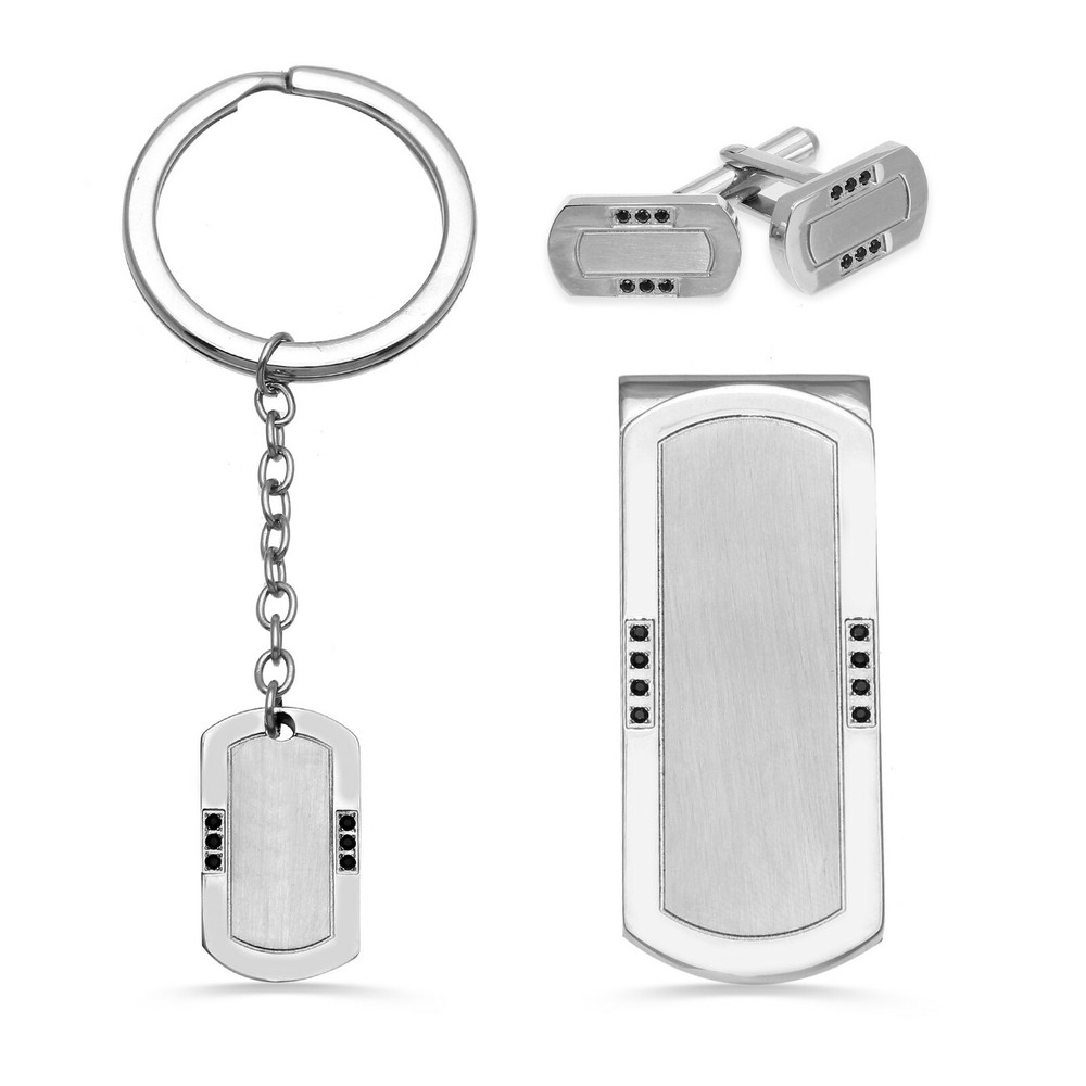 GOLD SERIES III Stainless Steel Diamond Combo SET sttset107 Holiday Special  -image