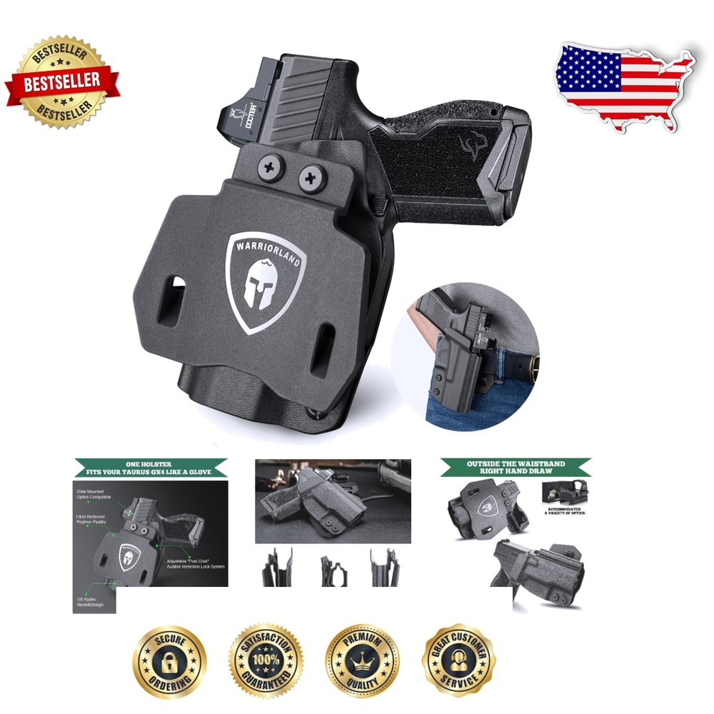 Adjustable Kydex IWB Holster for Taurus GX4 - Right/Left Hand Options Available