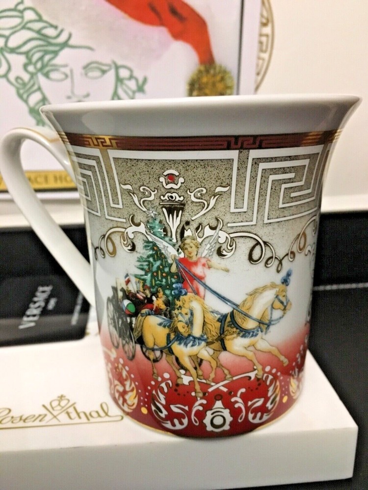 Versace  mug cup  Chariot Christmas Rosenthal New SALE-image