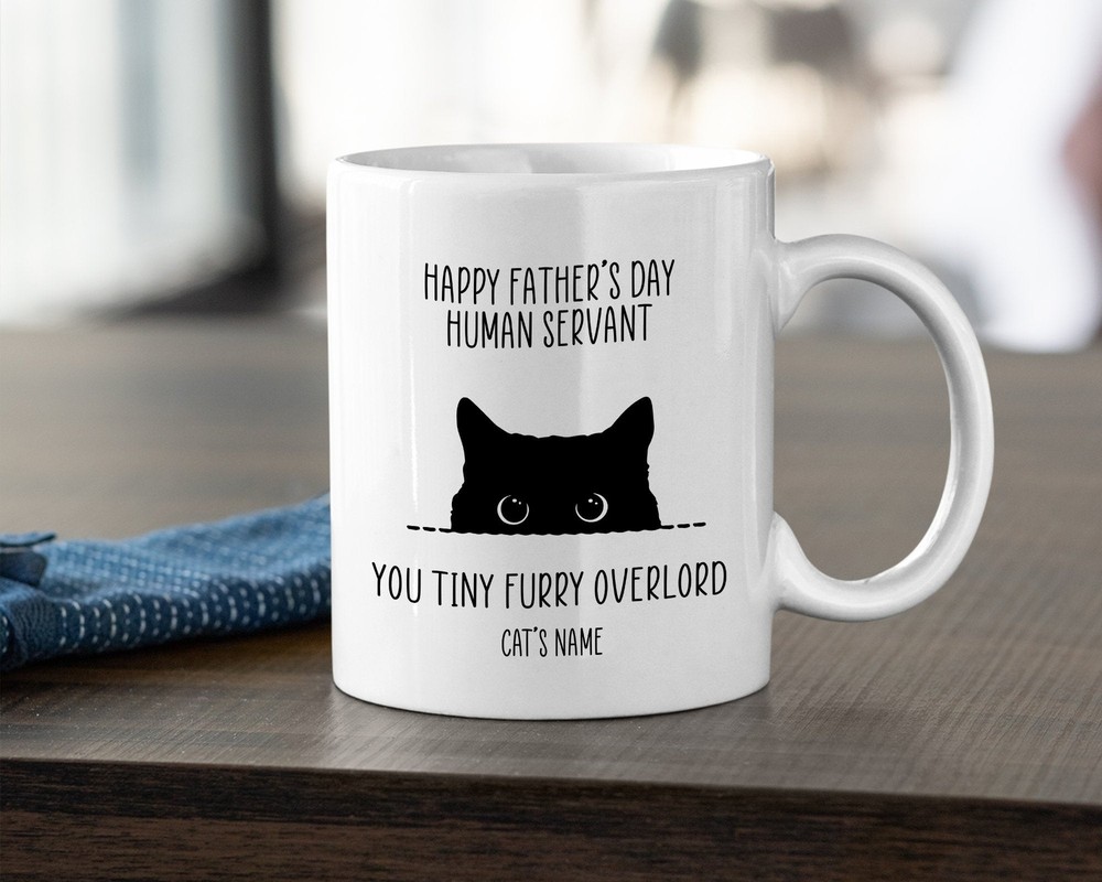 Personalized Cat Dad Mug Custom Funny Dad Coffee Mug Dad Birthday Gift Mug For