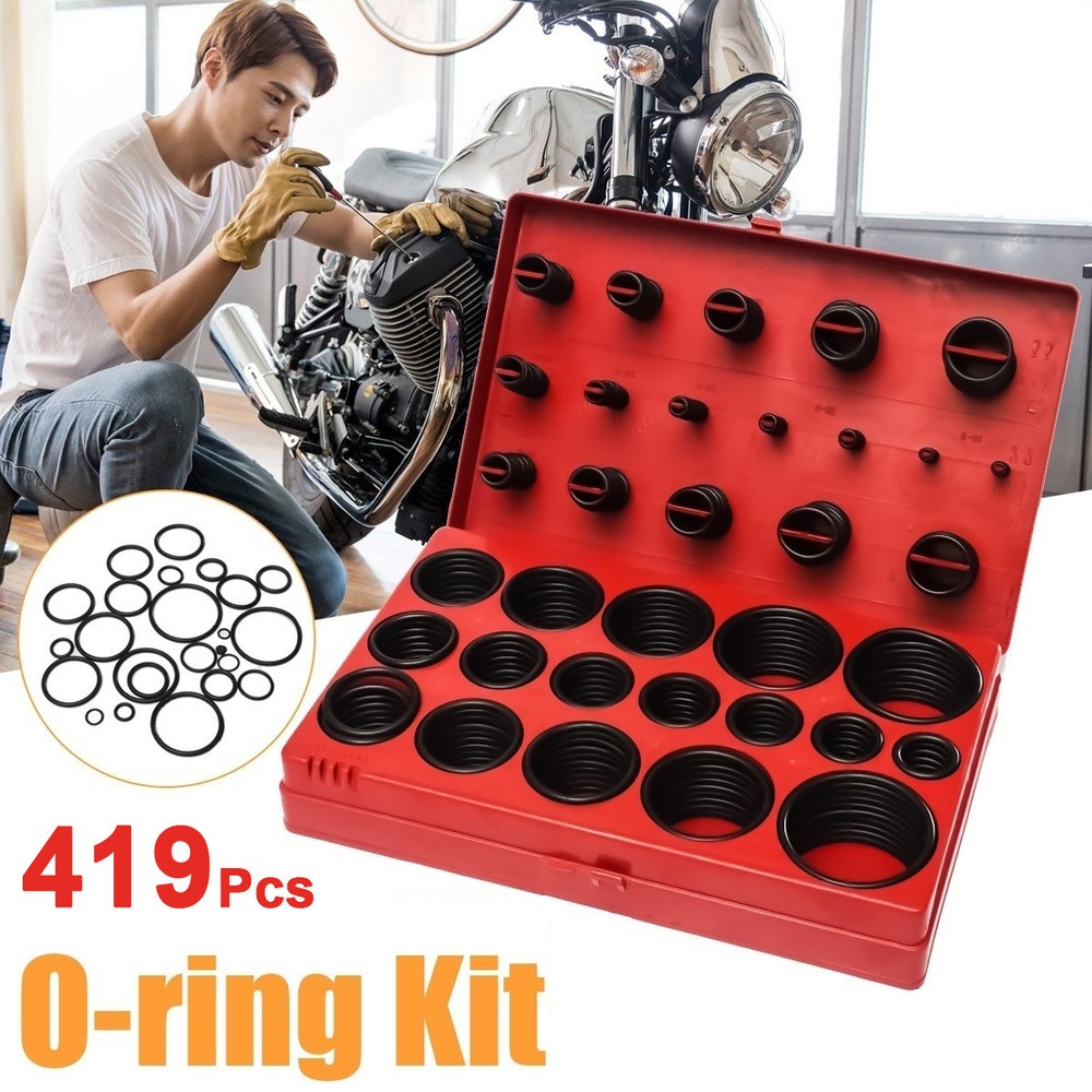 419Pcs DIY Materials  Assorted O Ring Rubber Seal Assortment Set  Seal Plumbing