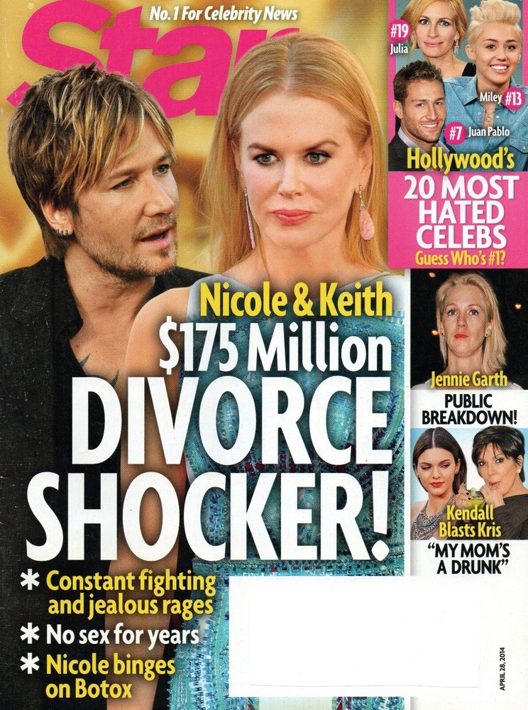 STAR Magazine April 28 2014 Keith Urban Nicole Kidman Jennie Garth Kris Jenner