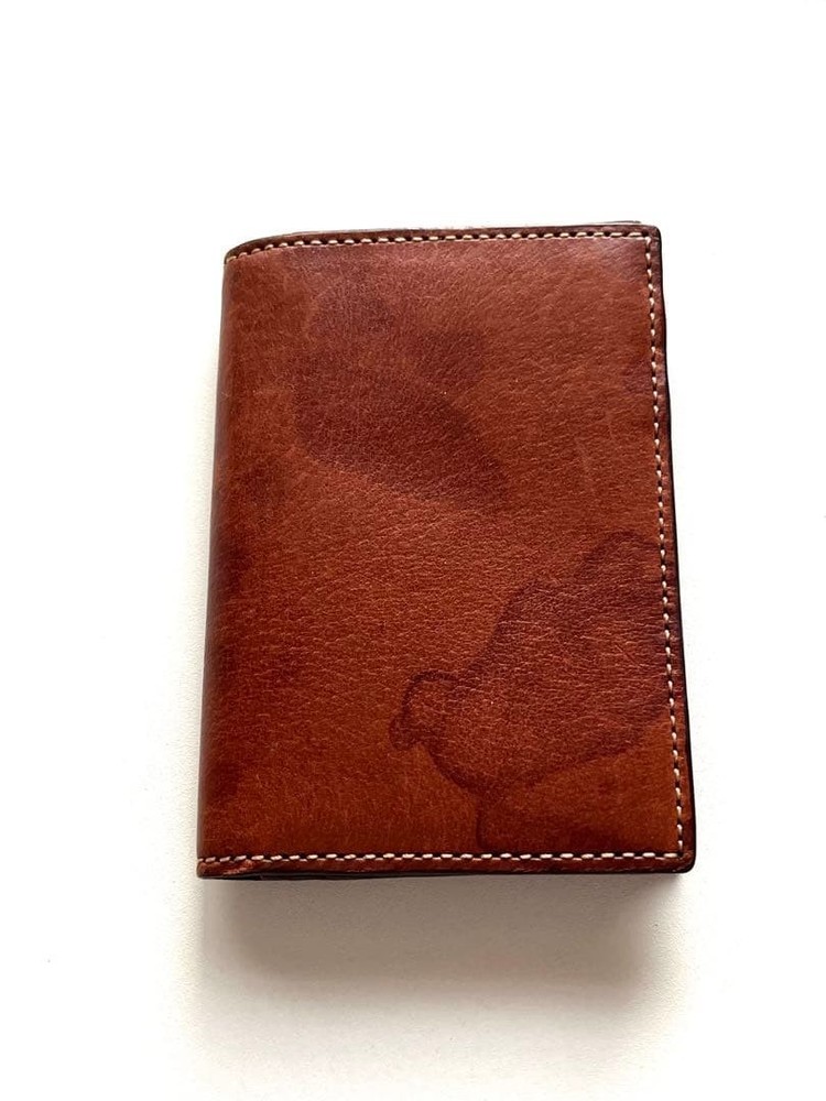 COACH Brown Leather Business Card Holder Compact Card Case Wallet