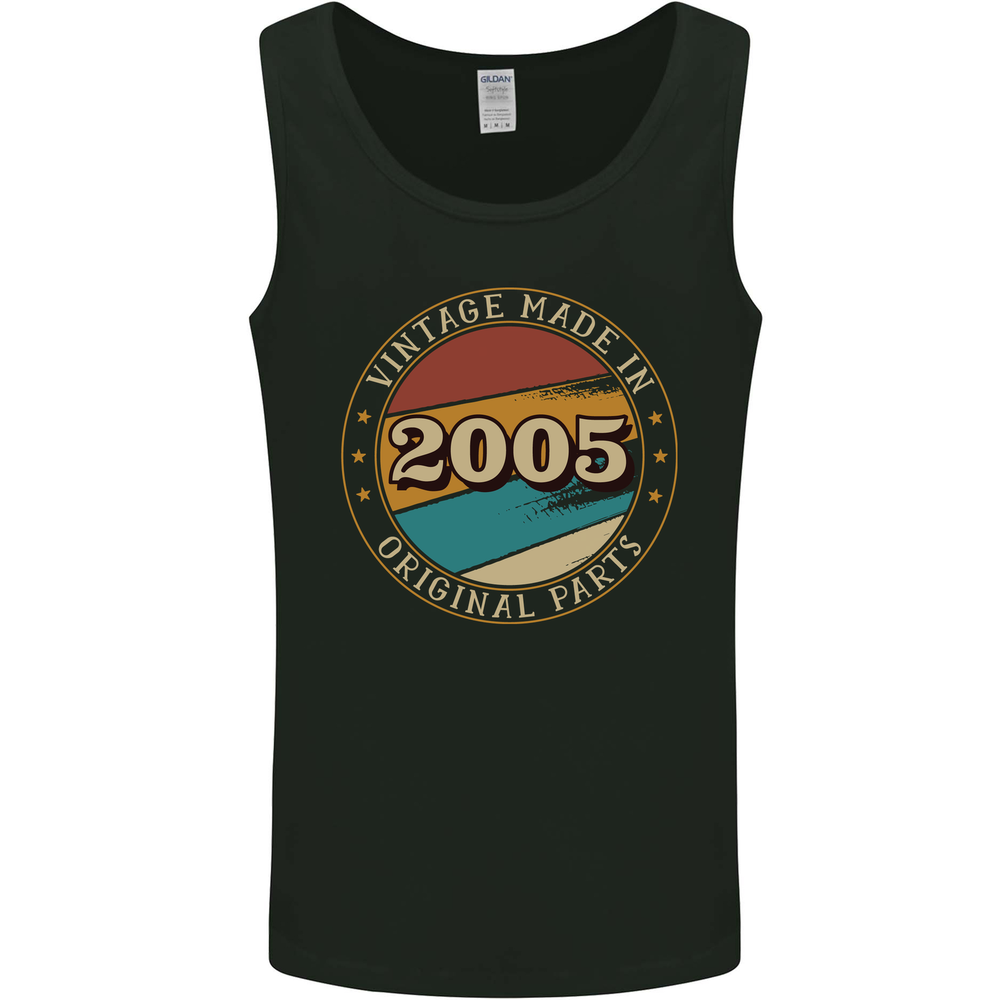 20th Birthday  Vintage Made In 2005 Mens Vest Tank Top