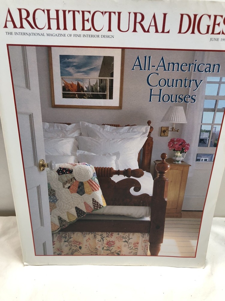 Architectural Digest, June 1985,Amer. Country Houses, Ben Bradley, Sally Quinn