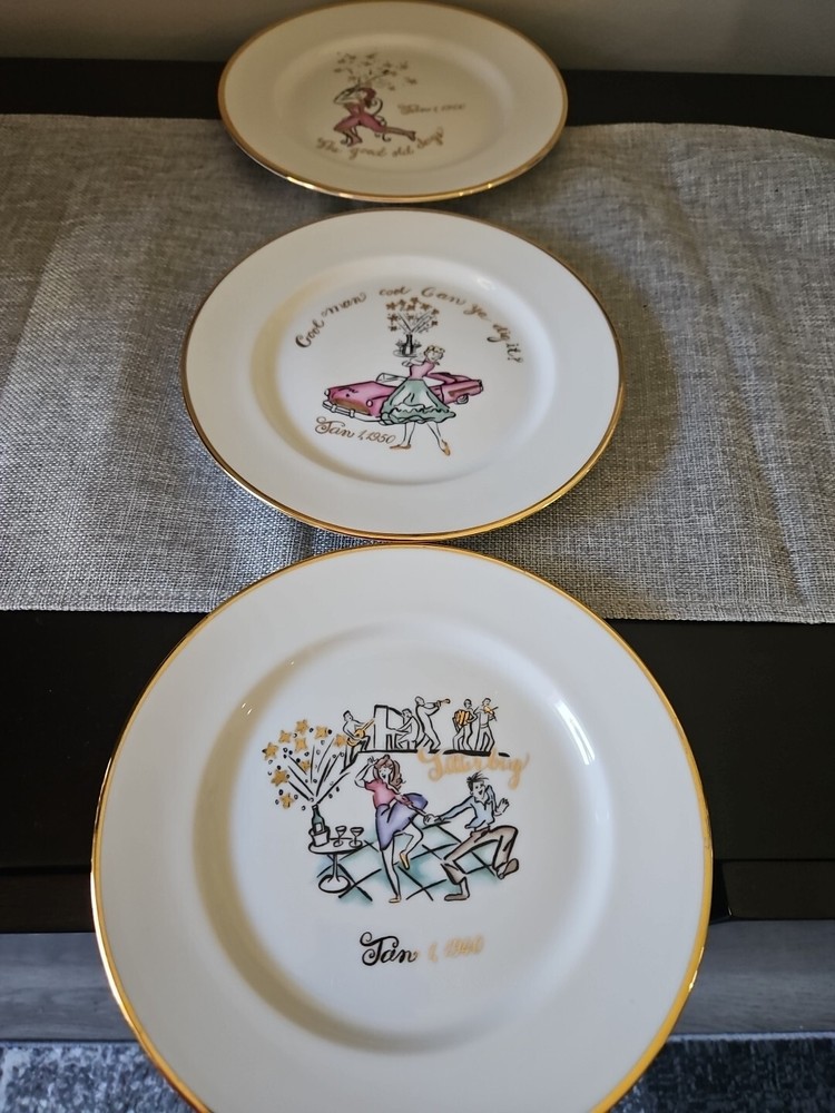 New Years through the Years Plates By Rosanna 8