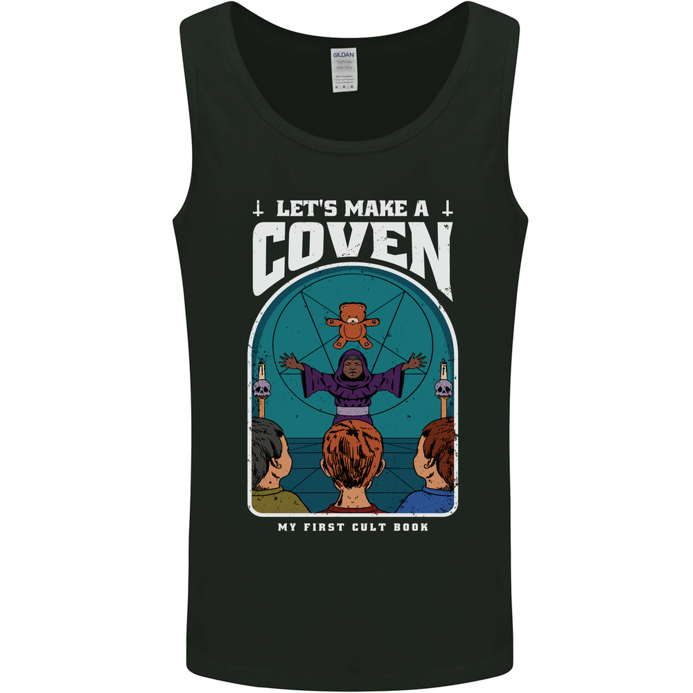 Lets Make a Coven Halloween Satanic Horror Mens Vest Tank Top