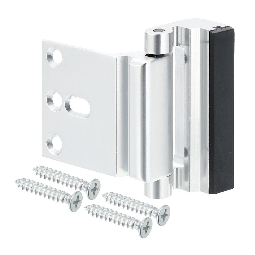 Heavy-Duty Aluminum Home Security Door Lock Withstands 800Lbs Silver