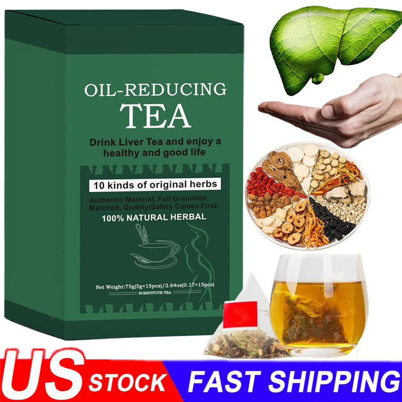 Oil-Reducing Tea-10 Herbal with Excellent Formula, Oil Cleansing Tea for Liver