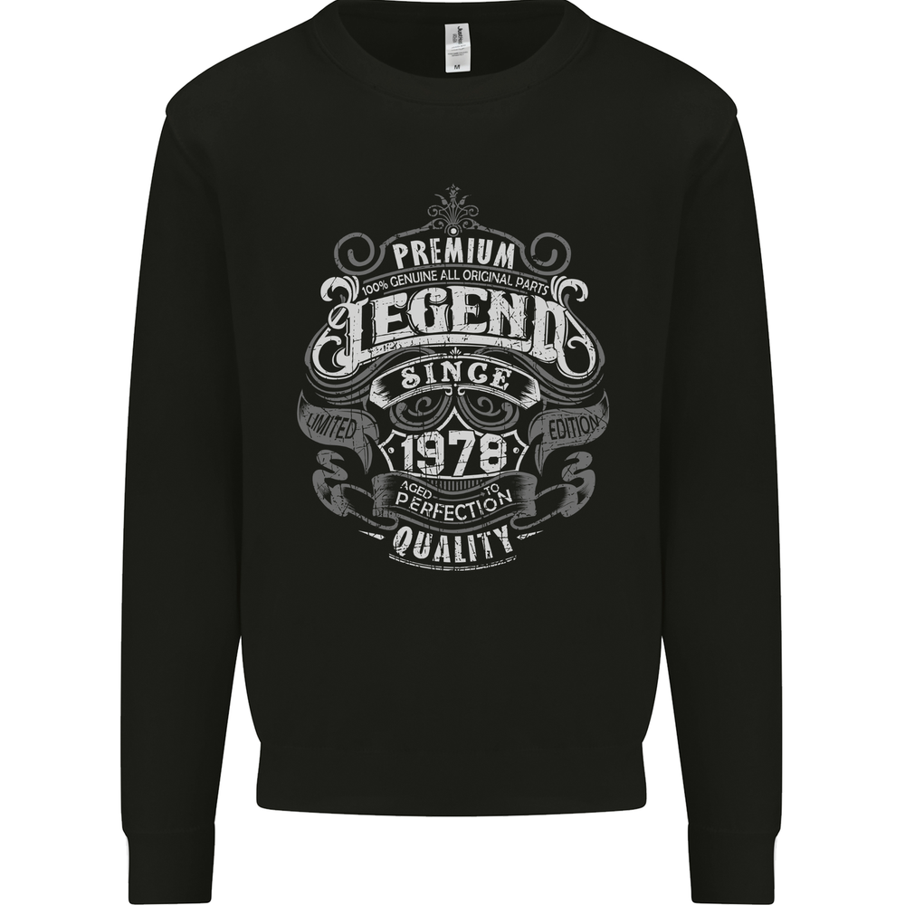 Premium Legend 47th Birthday 1978 Mens Sweatshirt Jumper