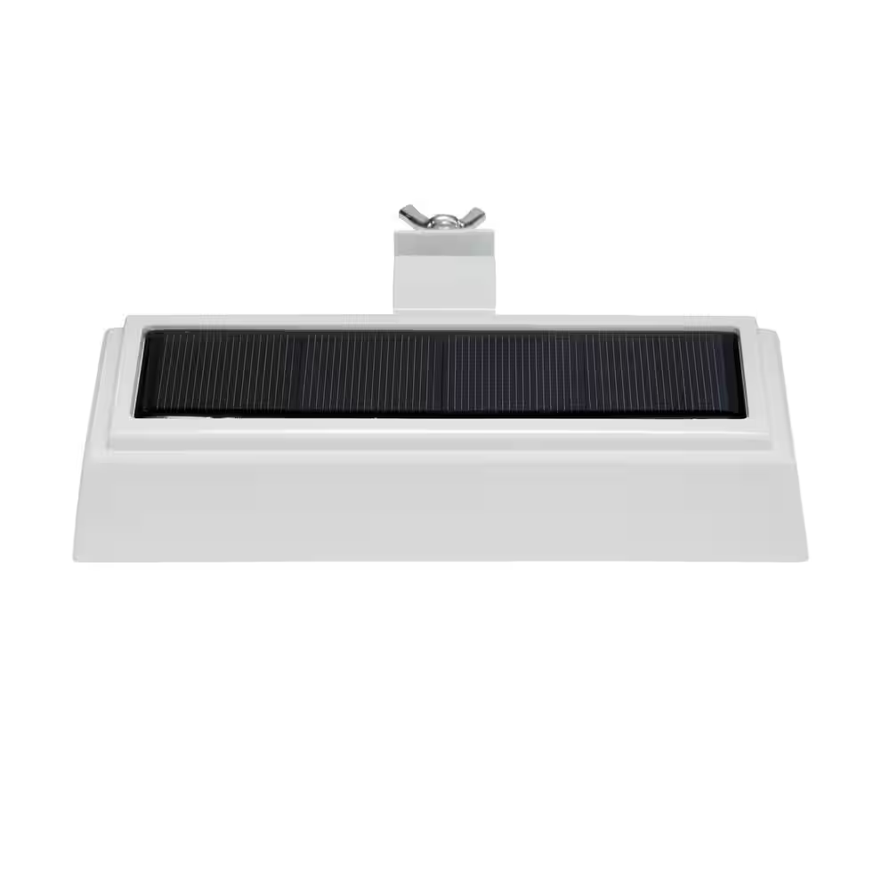 20 Lumen White LED Weather Resistant Outdoor Solar Gutter Landscape Flood Light