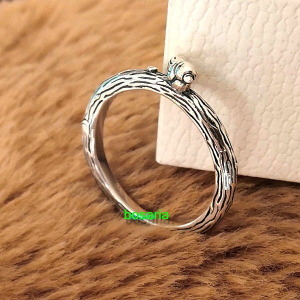 NEW Authentic 100% 925 Sterling Silver Limited Time Spring Bird Ring Gift-image