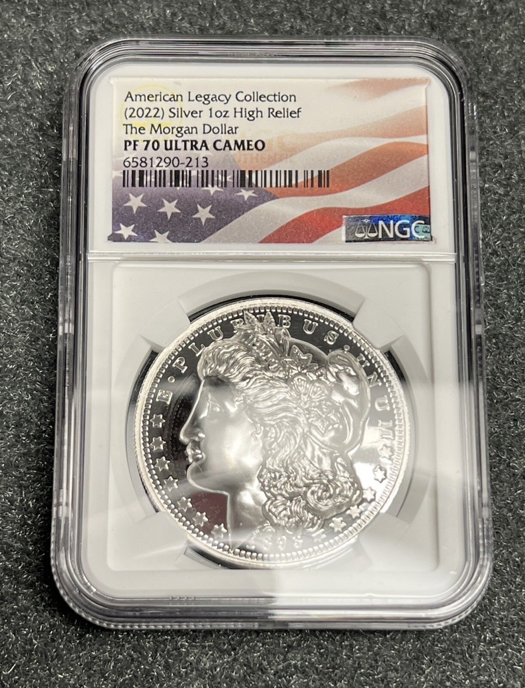 American Legacy Collection (2022) NGC PF70 Silver 1 oz High Relief Morgan Dollar