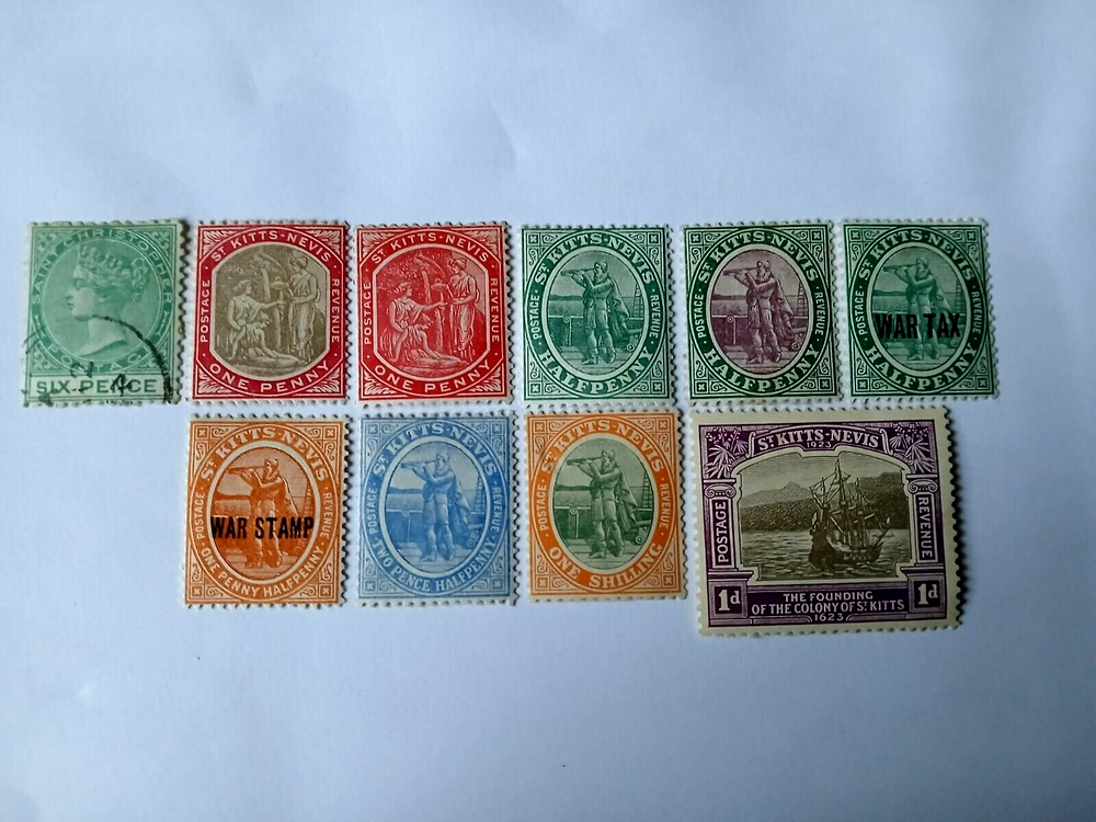 commonwealth stamps, st. kitts nevis