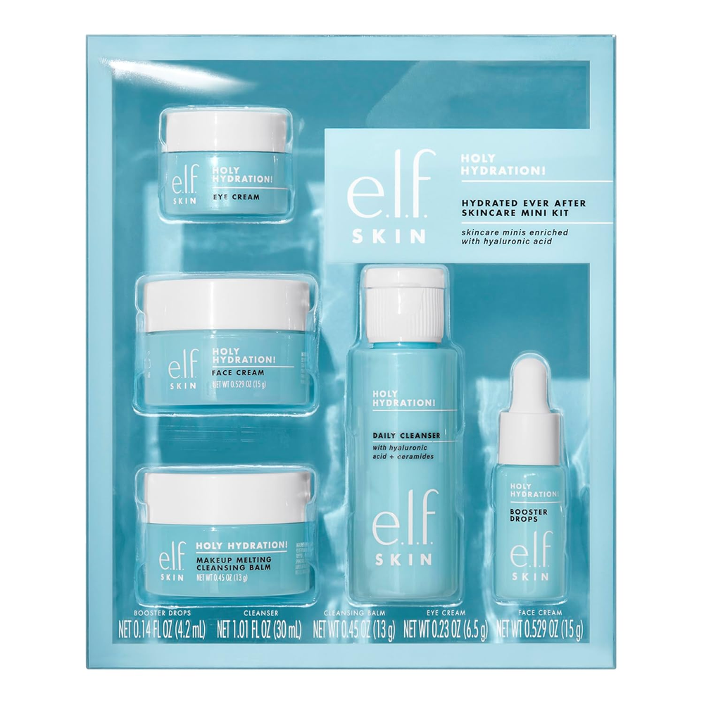 SKIN Holy Hydration! Hydrated Ever after Skincare Mini Kit, Cleanser, Makeup Rem
