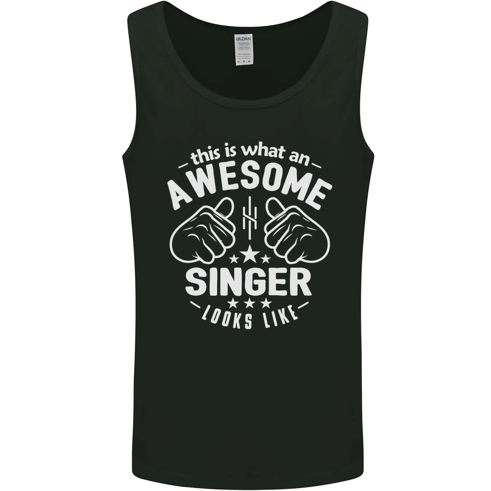 This Is What an Awesome Singer Looks Like Mens Vest Tank Top
