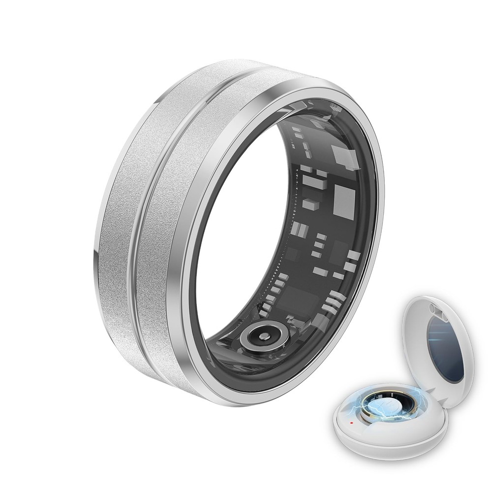 Smart Ring Health Tracker with Fitness Sleep Heart Rate and Blood Oxygen Monitoring