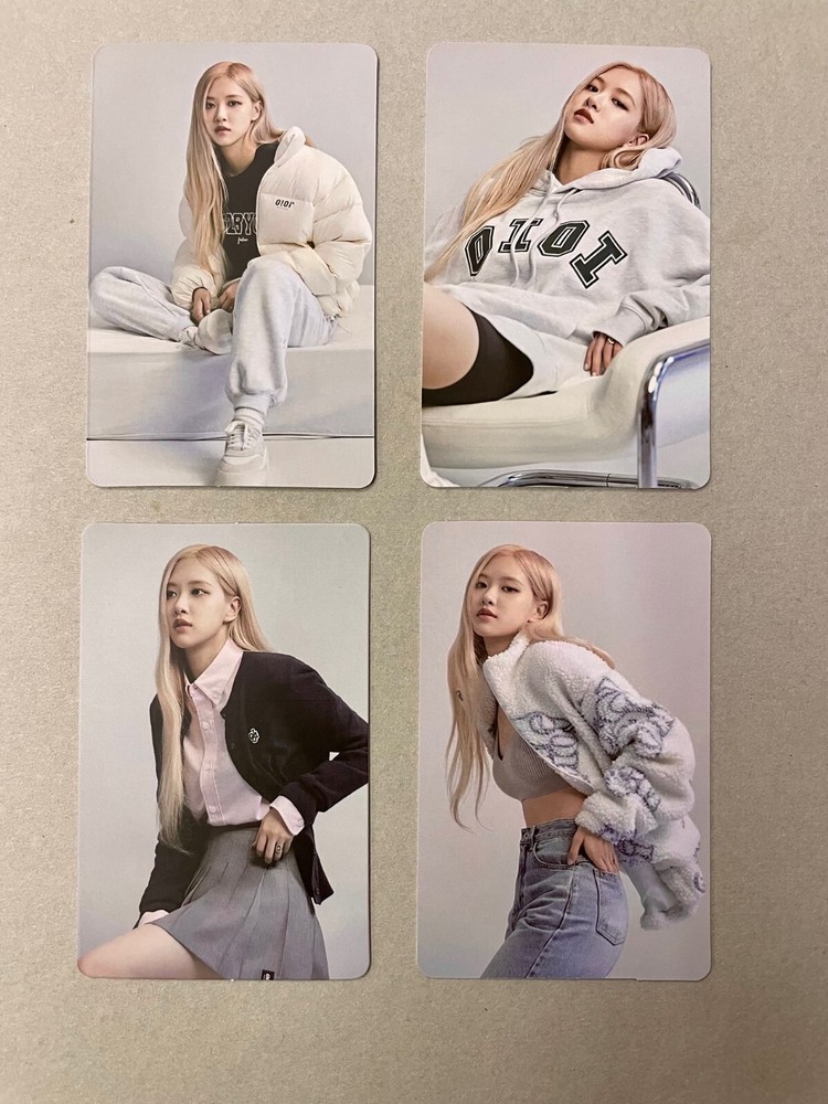 KPOP BLACKPINK ROSE set of 4 card [ Official Photocard ] 5252 BY OiOi Limited