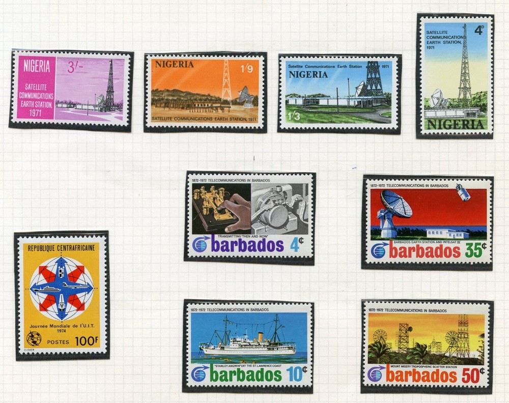 WORLDWIDE SPACE AND APOLLO RELATED ISSUED MOUNTED ON ALBUM PAGES MINT NH