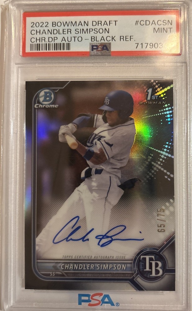 2022 Bowman Chrome Draft Black Refractor 65/75