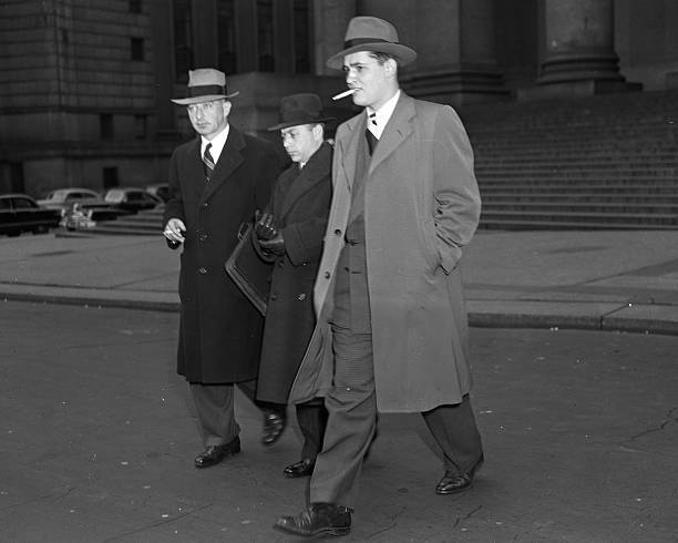 Valentin Gubitchev leaves court with Attorney Abraham Pomerantz an .. Old Photo