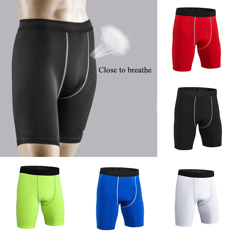 Men Compression Shorts Briefs Skin Base Layer Tight Gym Under Pants Sport Active
