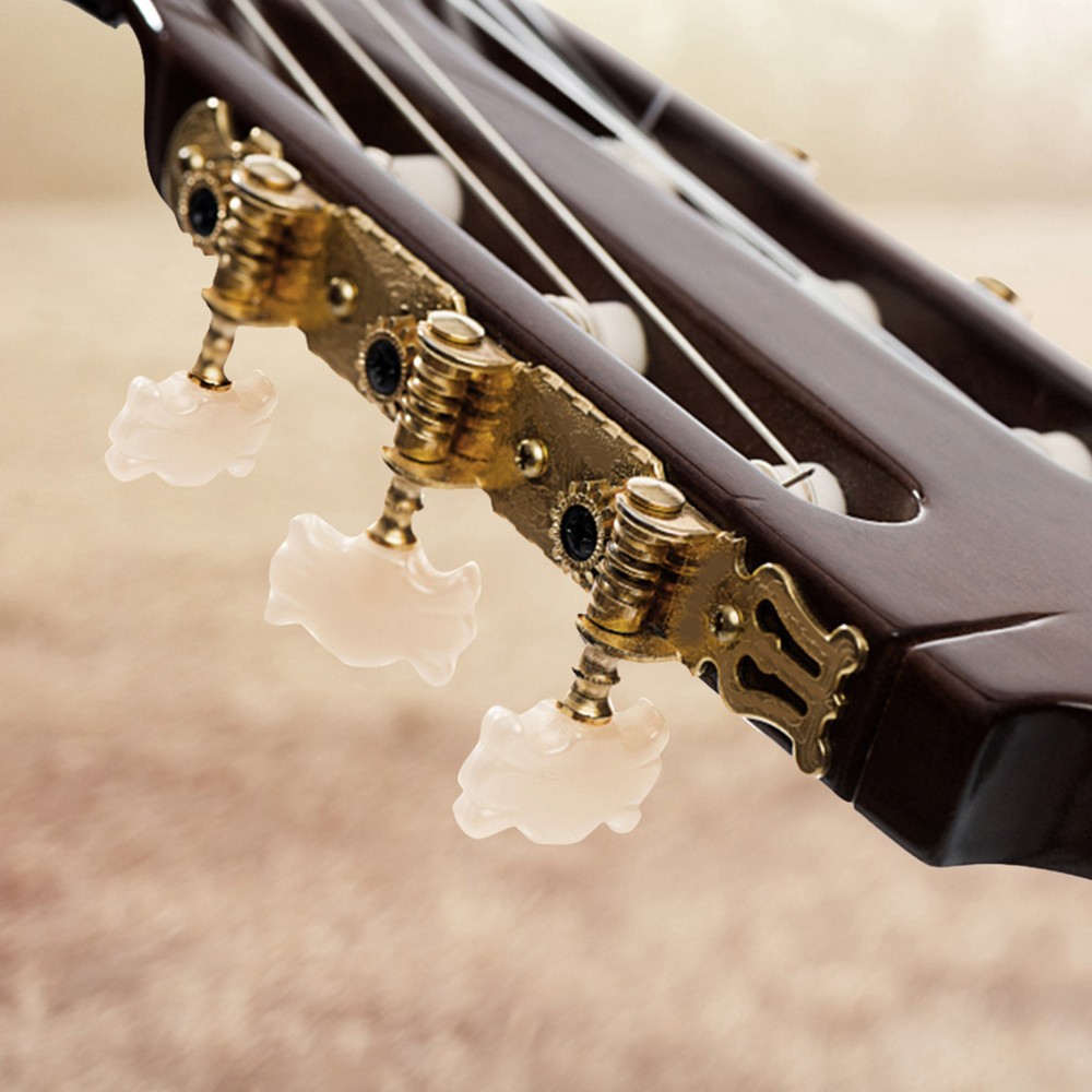 3+3 AcrylicClassical Guitar String Tuning Peg Tuners Machine Heads Gold