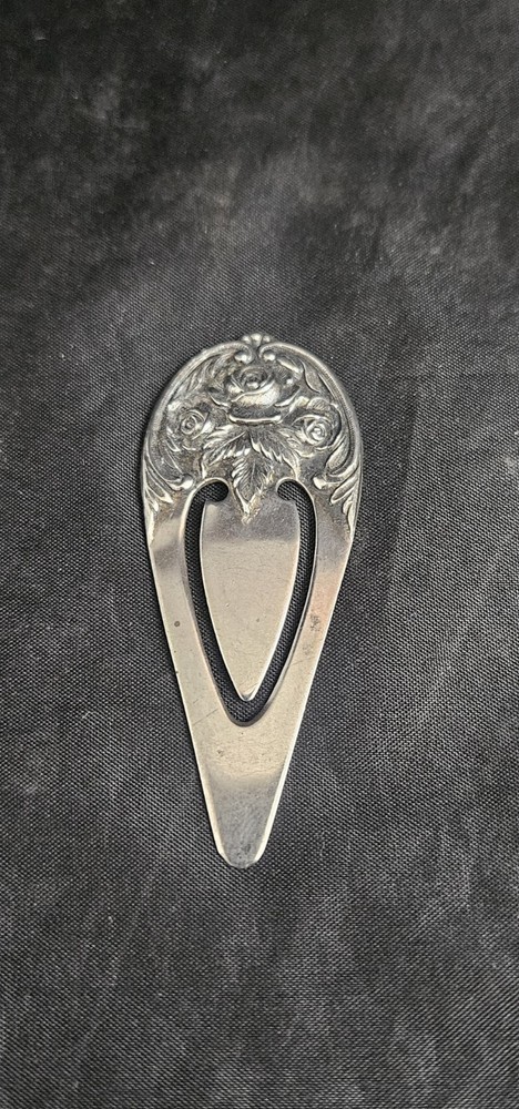 Vintage S. Kirk & Son 9 Sterling Silver clip Bookmark Rare Collector's Item