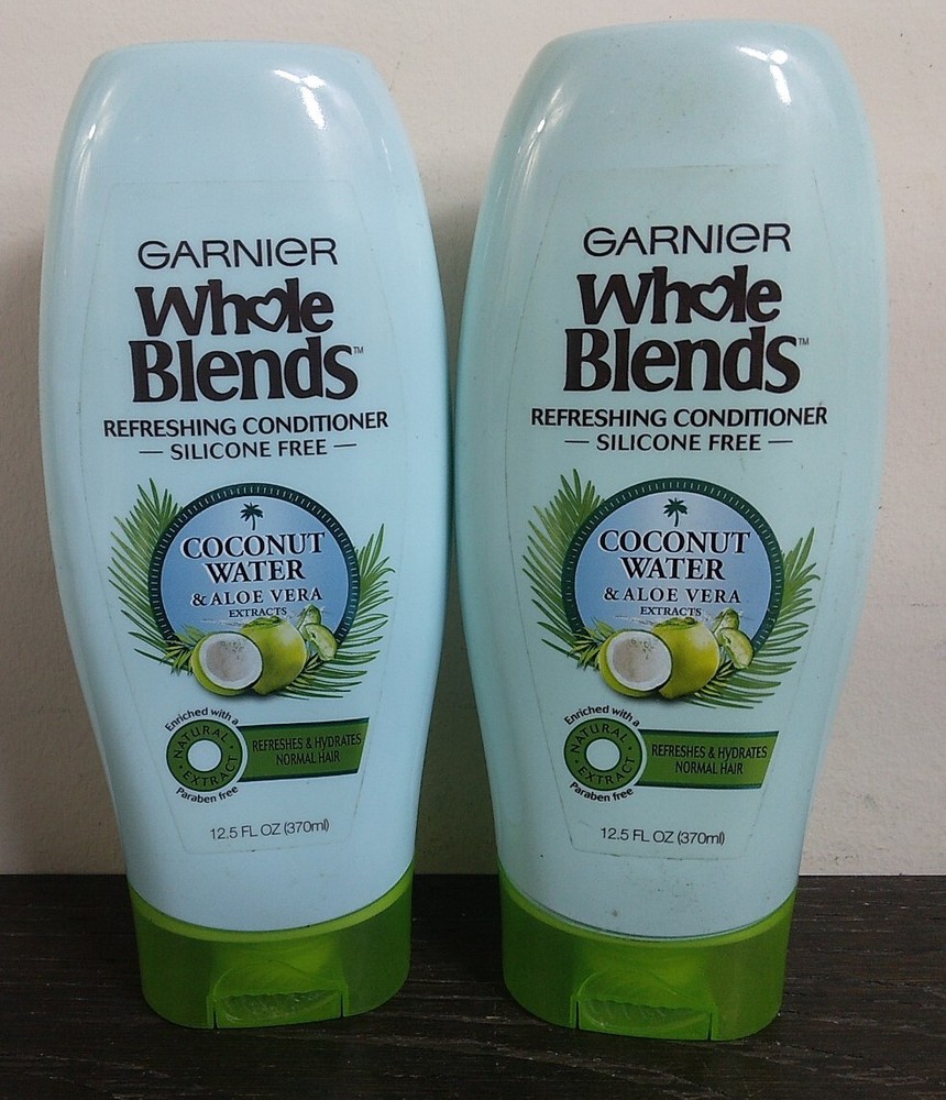 Garnier Whole Blends Conditioner 2-Pack Coconut & Aloe for Hydration & Repair