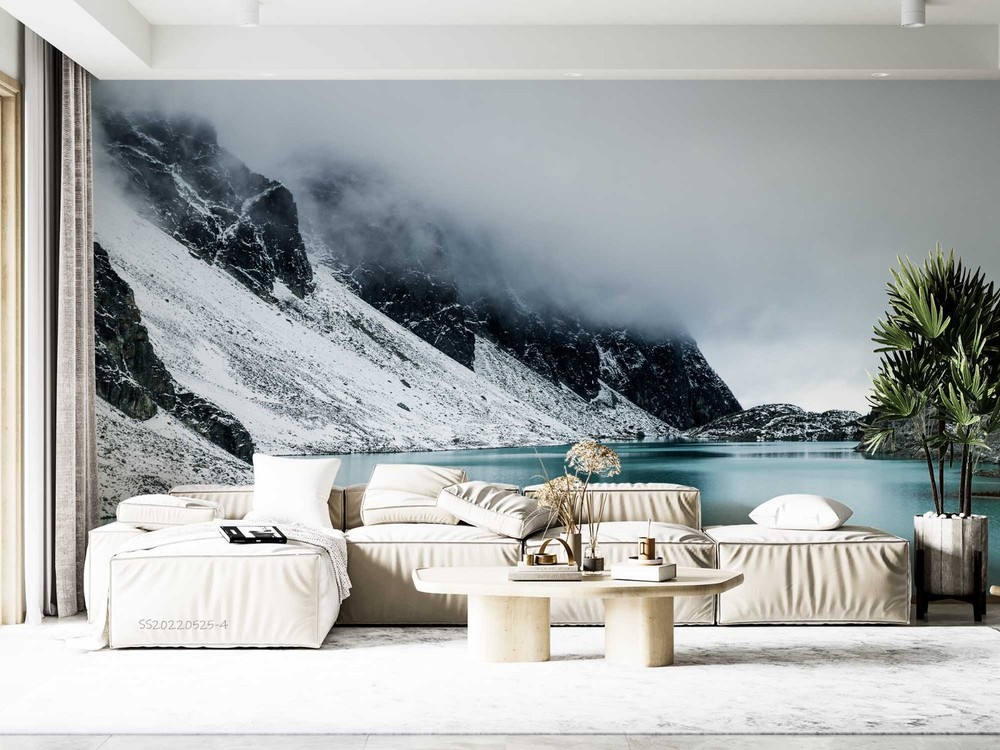 3D Mountains River Landscape Wall Murals Wallpaper Murals Wall Sticker