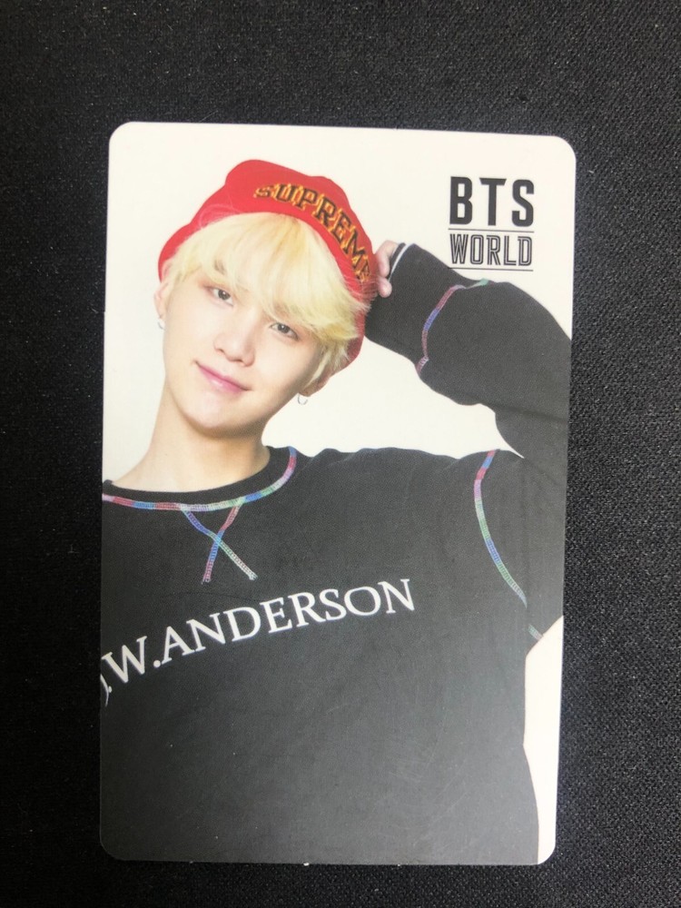 BTS WORLD OST ALBUM SUGA Official Coupon double Sided Photocard Card Yoonki  PC-image