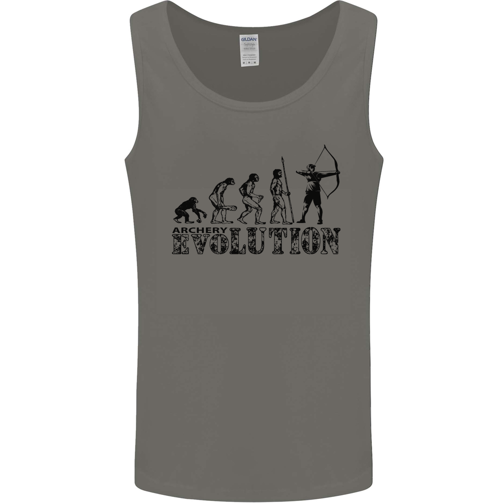 Evolution of an Archer Funny Archery Archer Mens Vest Tank Top