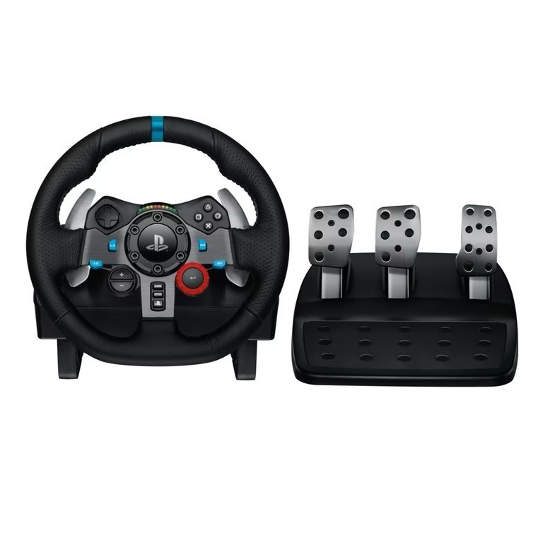 Logitech - G29 Driving Force Racing Wheel and Floor Pedals for PS5, PS4, PC, Mac