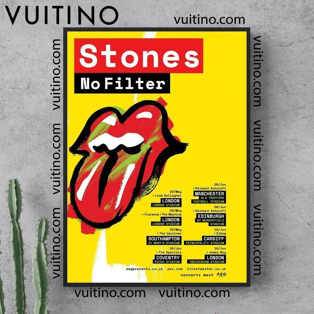 Rolling Stones No Filter 2018 UK Tour Poster Unframed