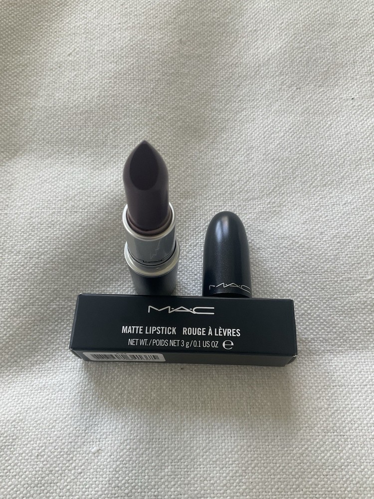 MAC Matte Lipstick Smoked Purple Size 0.1 us oz