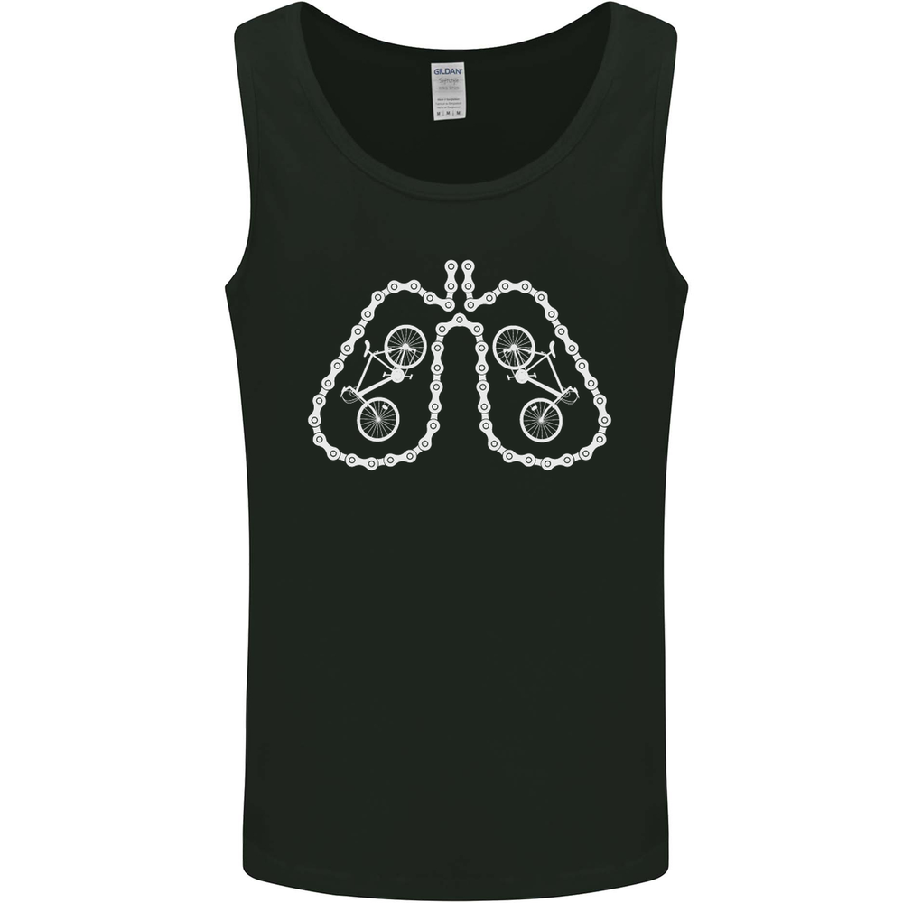 Bicycle Lungs Cyclist Funny Cycling Bike Mens Vest Tank Top