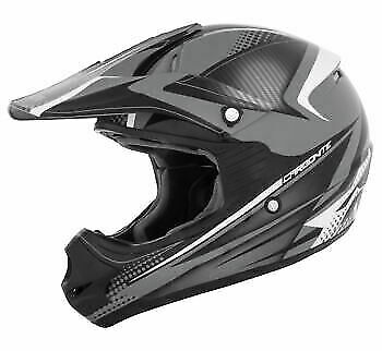Cyber UX-23 Carbonite Youth Helmet Medium Black Grey UX23 Y-MED-image